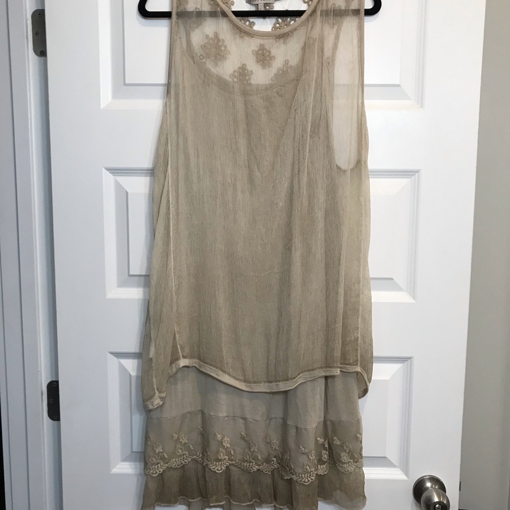 Italian made layering dress/top